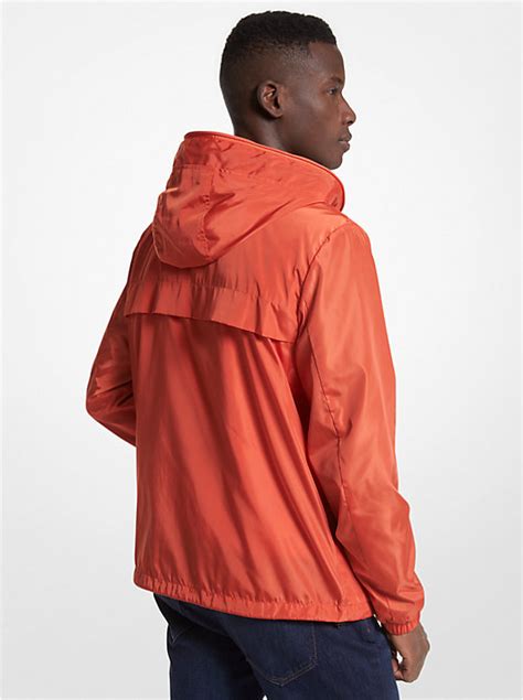 michael kors men's lightweight four pocket windbreaker|Logo Tape Woven Windbreaker Jacket .